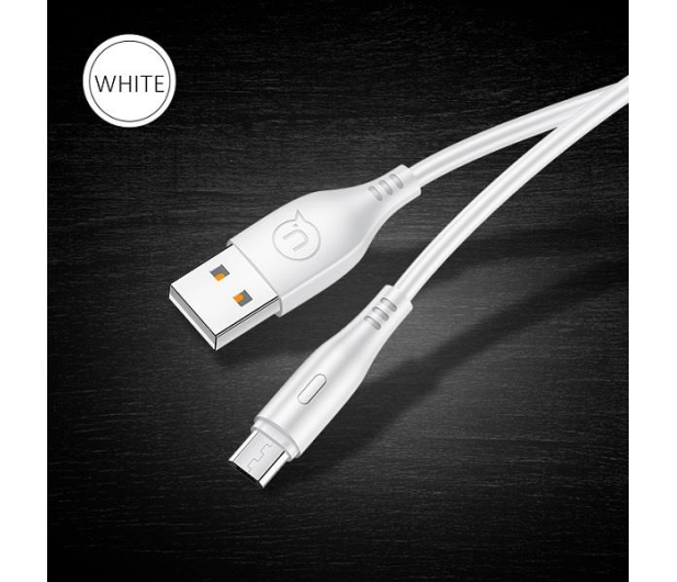 USAMS Kabel U18 microUSB 2A Fast Charge 1m biały SJ268USB02 - 1569032 - zdjęcie 3